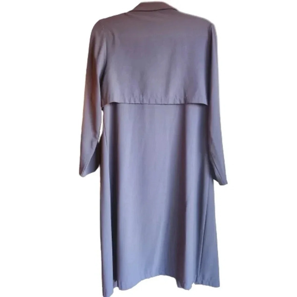 Kensie Draped Open Front Trench Coat – Soft Mauve – Size Small - Picture 3 of 5